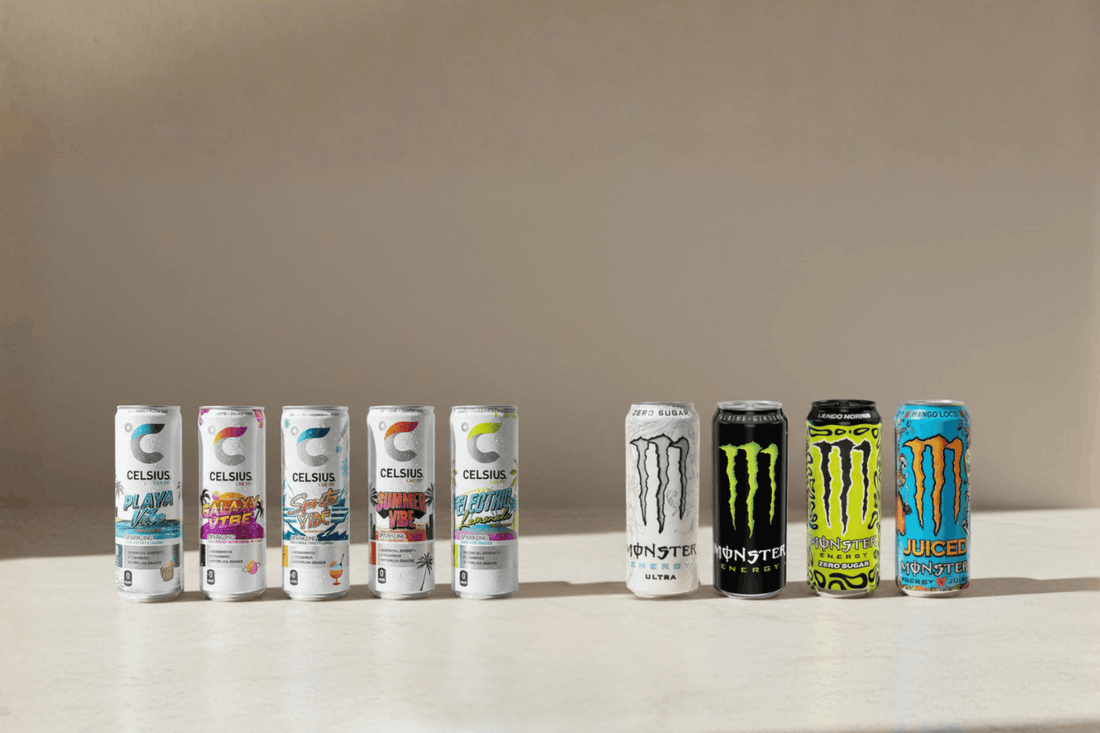 Guide för energidrycker – koffeinnivåer & styrkor