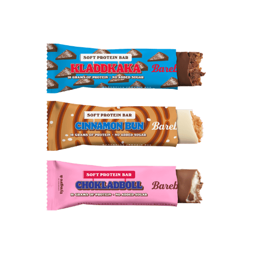 Barebells Kladdkaka, Cinnamon Bun, Chokladboll